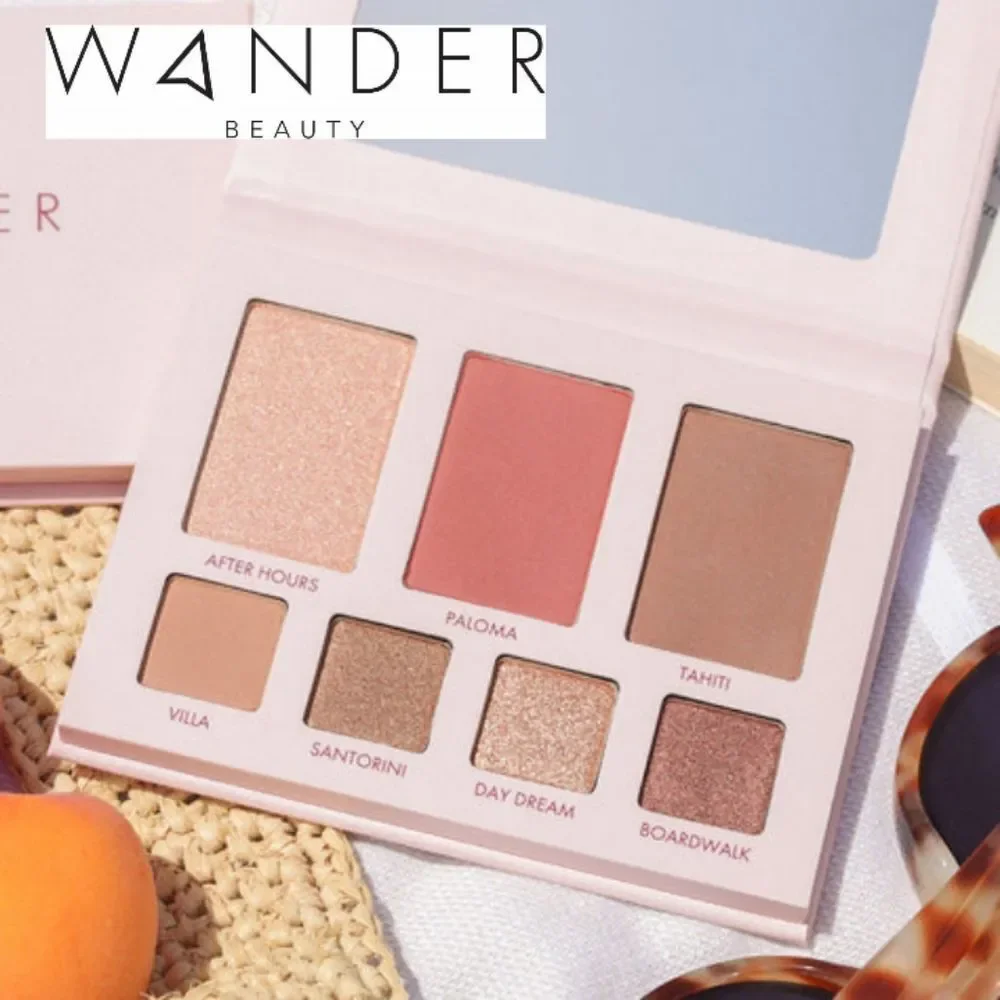 Wander Beauty Island Hop Eye & Face Palette (Golden Brown Shimmer, Bronzer, Blus